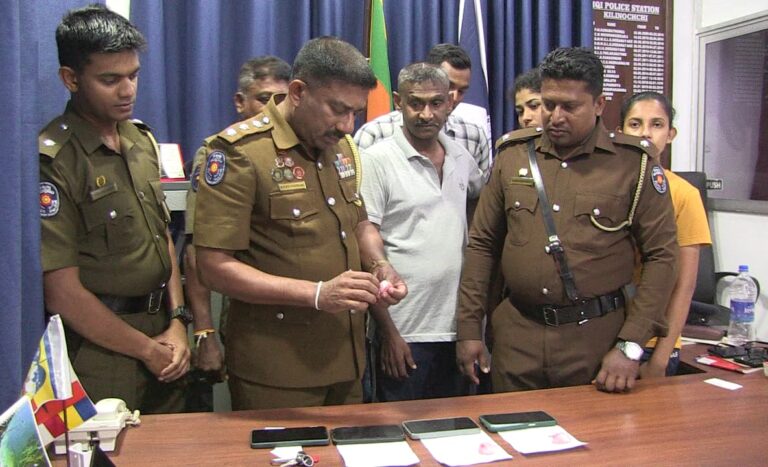 கிளிநொச்சியில் சிக்கிய ஐஸ் போதைப்பொருள்!