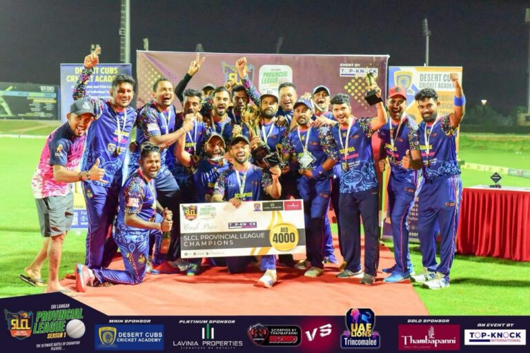 சாம்பியன் ஆன தம்பபன்னி ஸ்கார்பியோஸ் அணி!