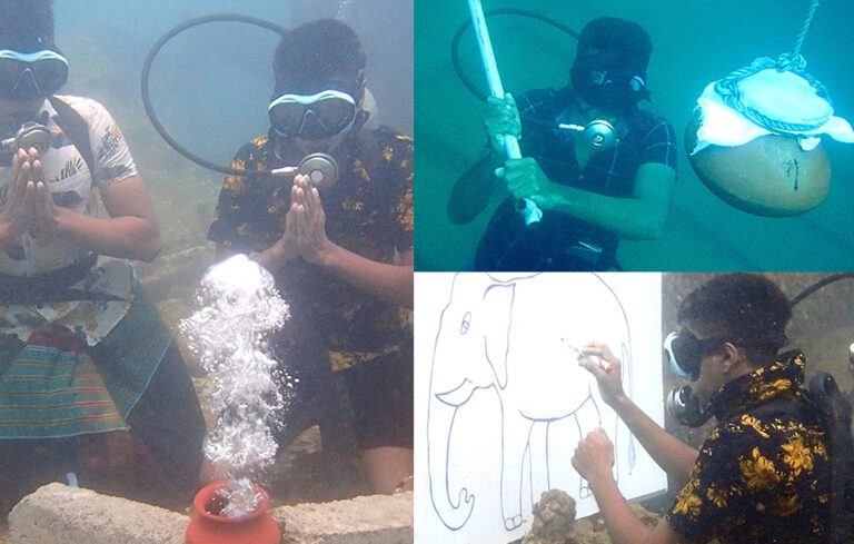 நீருக்கடியில் புத்தாண்டு கொண்டாட்டம்!