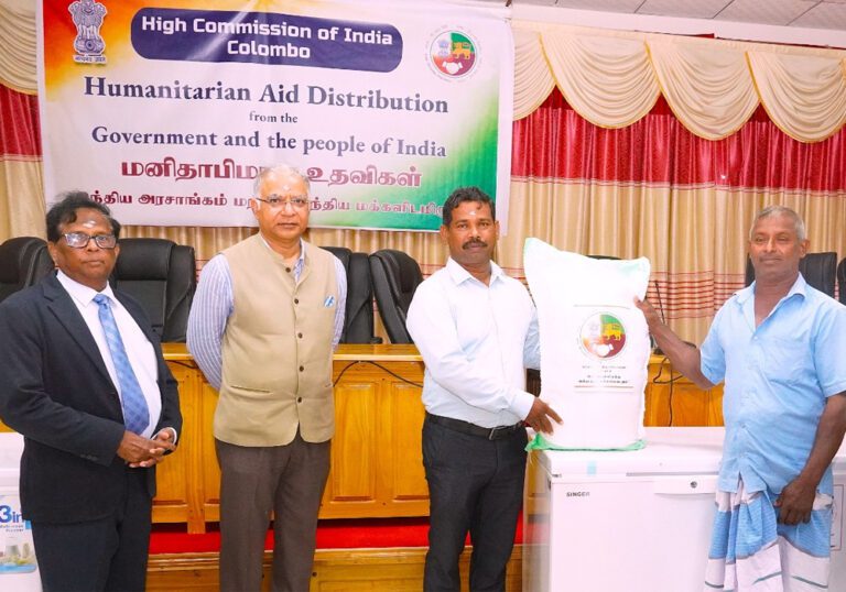 வடக்கில் இந்திய அரசின் மனிதாபிமான உதவிகள்!