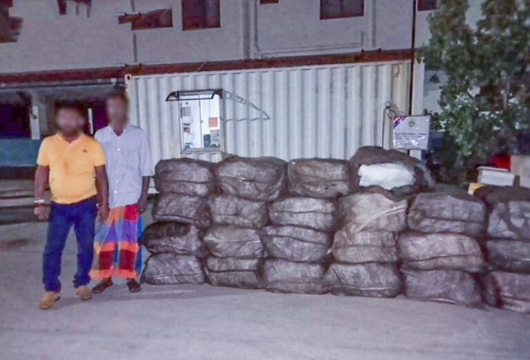 வென்னப்புவில் சிக்கிய 900 கிலோ கேரள கஞ்சா!