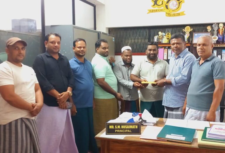 நாகவில்லு பாடசாலைக்கு “EWARDS 87” அமைப்பின் நன்கொடை!