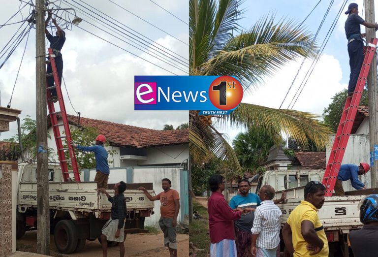 நாகவில்லுவில் மின்கம்ப விளக்குகள் திருத்தும் பணி தீவிரம்!