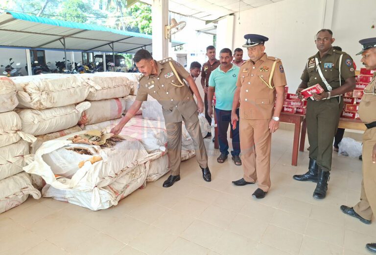 மாரவில பகுதியில் பிடிபட்ட 1324 கிலோகிராம் பீடி இலைகள்!