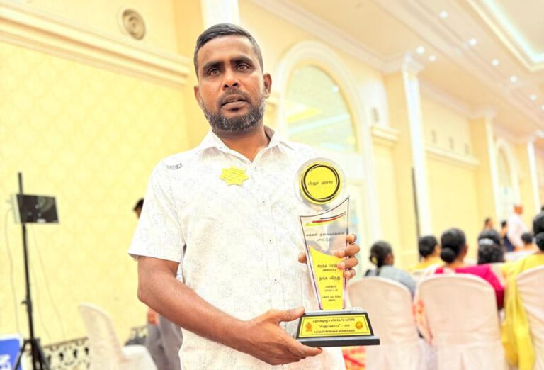 விருது வென்ற எருக்கலம்பிட்டி மைந்தன் M.I. ஹபீல்!