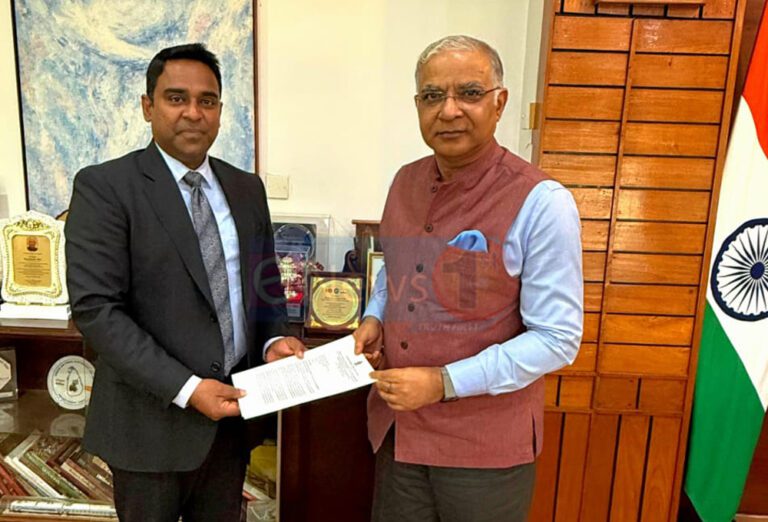 இந்திய உயர் ஸ்தானிகரை சந்தித்த சித்ரால் பெர்னாண்டோ எம்.பி!