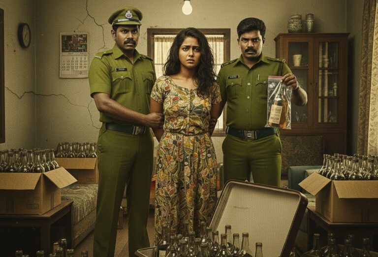 பேருந்து ஊழியர்களுக்கு கசிப்பு விற்ற 19 வயதுடைய பெண்!