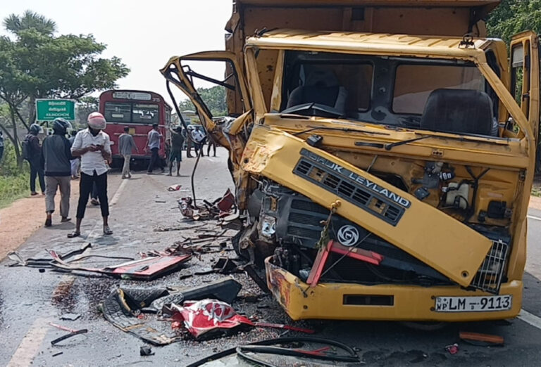 முருகண்டியில் நித்திரை கலக்கத்தால் நேர்ந்த கோர விபத்து!