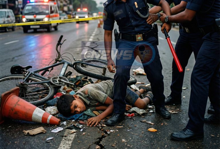 சிறுவன் மீது மோதி விபத்து: உப பொலிஸ் பரிசோதகர் கைது!