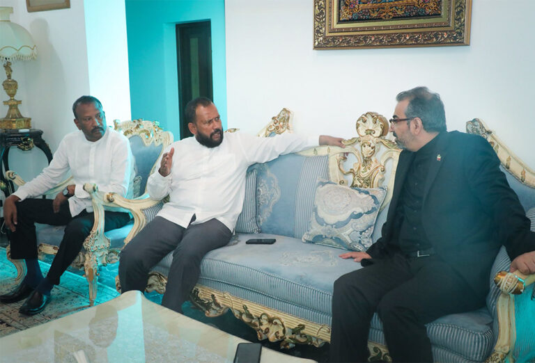 ஈரான் தூதரகம் சென்று அனுதாபம் பகிர்ந்த தாஹிர் எம்.பி!