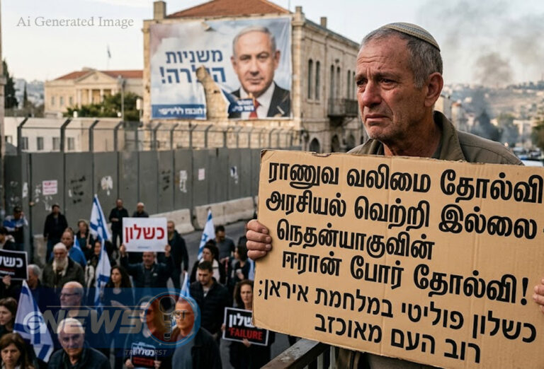 தோல்வி என முத்திரை குத்தும் இஸ்ரேல் மக்கள்!