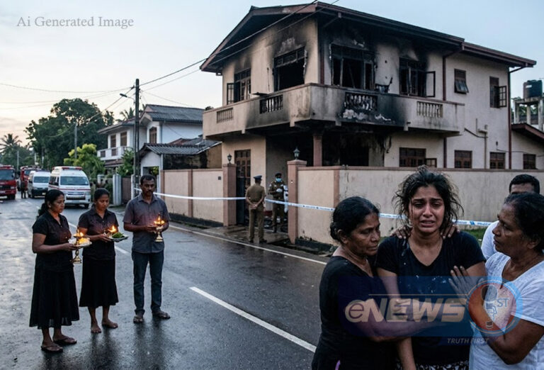 திட்டமிட்டு வைக்கப்பட்ட தீ? – ஒரே குடும்பத்தைச் சேர்ந்த இருவர் பலி!