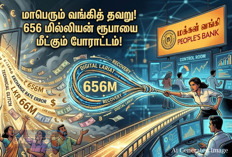 மக்கள் வங்கியில் தொழில்நுட்பக் கோளாறு:656 மில்லியன் மிஸ்ஸிங்!