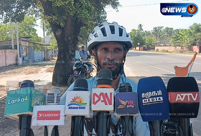 இலங்கையை அதிரவைக்கும் இந்திய மாற்றுத்திறனாளி இளைஞனின் அதிரடி விழிப்புணர்வு!