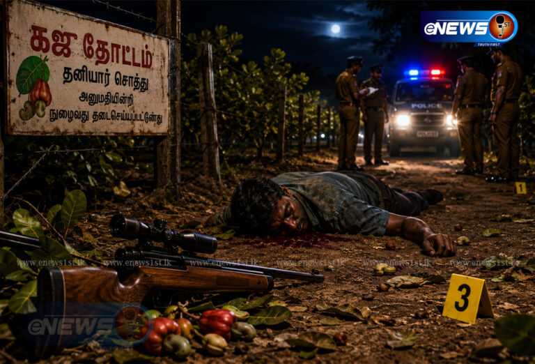 புத்தளம், கரைத்தீவு முந்திரி தோட்டத்தில் துப்பாக்கி சூடு – ஒருவர் பலி!